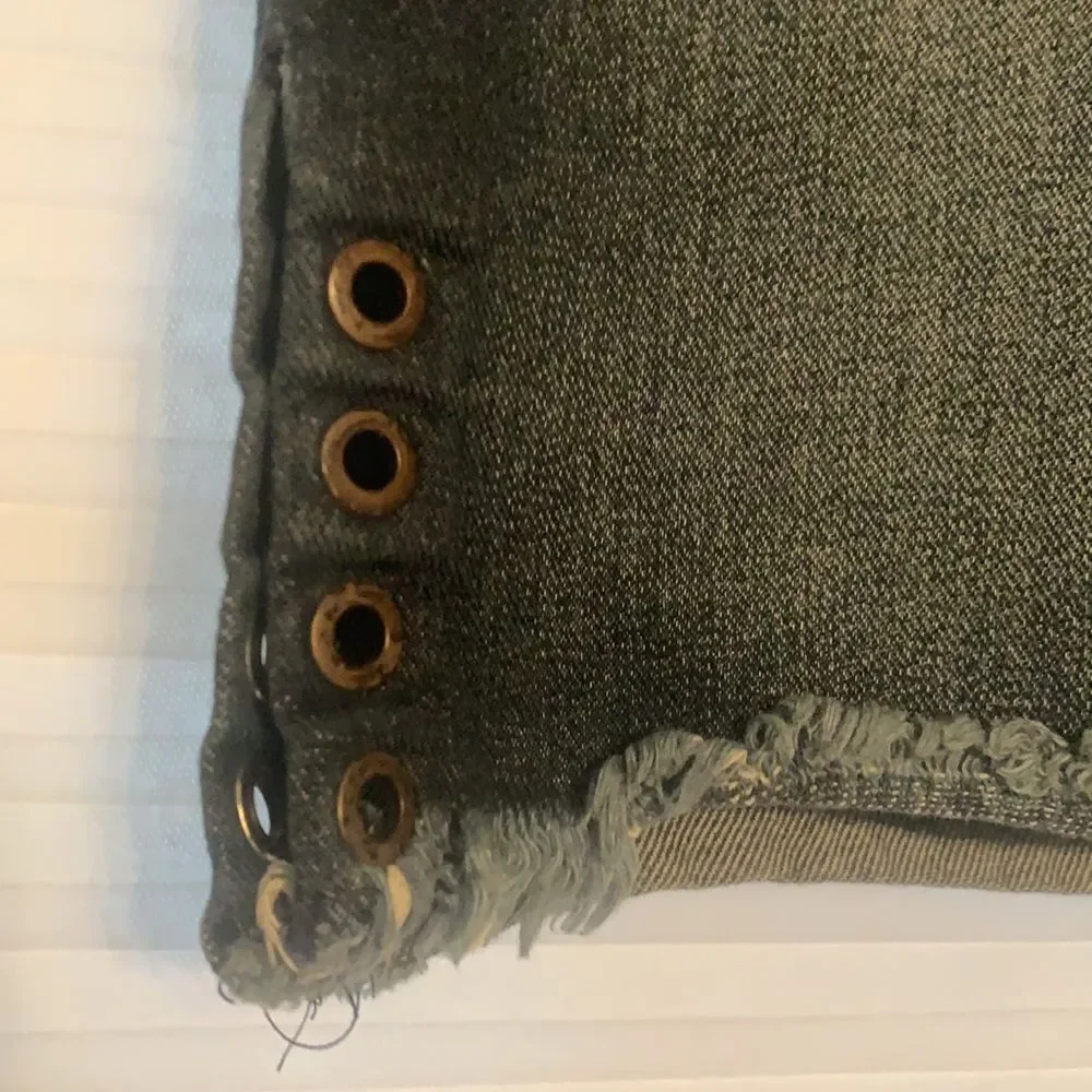 Jessica Simpson Adorn High Waist Denim Skirt Size 28‎ 30 4 / 6